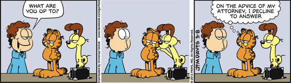 Komiksy garfield - komiks z dnia 08/03/2012