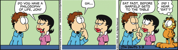 Komiksy garfield - komiks z dnia 09/03/2012