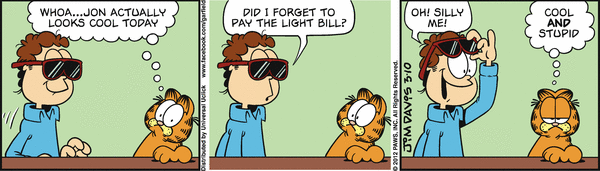 Komiksy garfield - komiks z dnia 10/03/2012