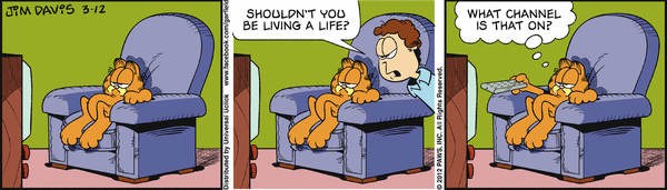 Komiksy garfield - komiks z dnia 12/03/2012