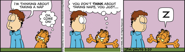 Komiksy garfield - komiks z dnia 20/03/2012