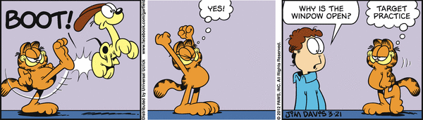 Komiksy garfield - komiks z dnia 21/03/2012