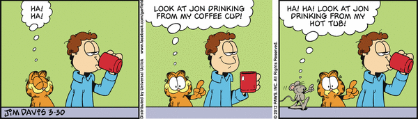 Komiksy garfield - komiks z dnia 30/03/2012