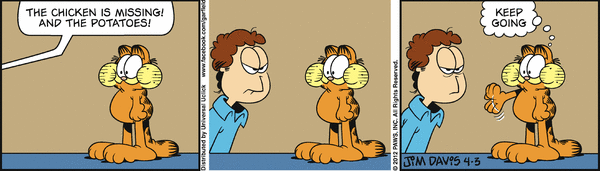 Komiksy garfield - komiks z dnia 03/04/2012