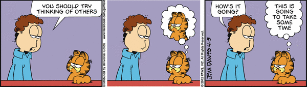 Komiksy garfield - komiks z dnia 05/04/2012