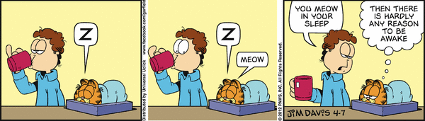 Komiksy garfield - komiks z dnia 07/04/2012