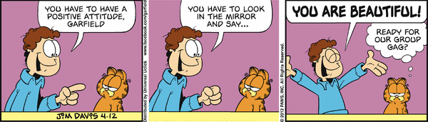 Komiksy garfield - komiks z dnia 12/04/2012