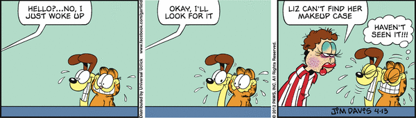 Komiksy garfield - komiks z dnia 13/04/2012