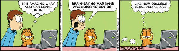 Komiksy garfield - komiks z dnia 14/04/2012