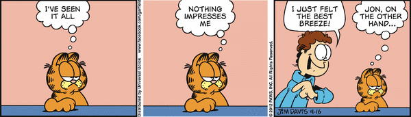 Komiksy garfield - komiks z dnia 16/04/2012