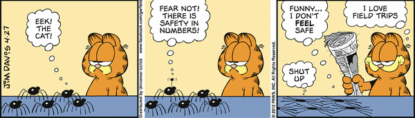 Komiksy garfield - komiks z dnia 27/04/2012