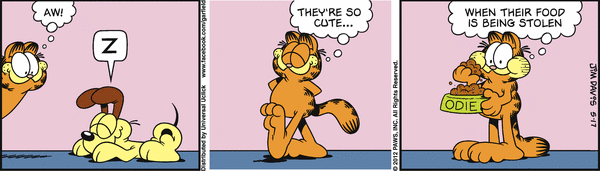 Komiksy garfield - komiks z dnia 17/05/2012