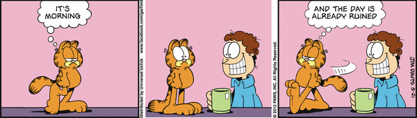 Komiksy garfield - komiks z dnia 21/05/2012