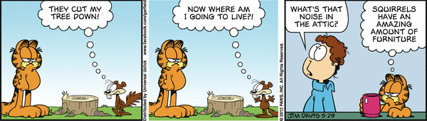 Komiksy garfield - komiks z dnia 29/05/2012