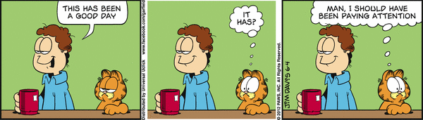 Komiksy garfield - komiks z dnia 04/06/2012