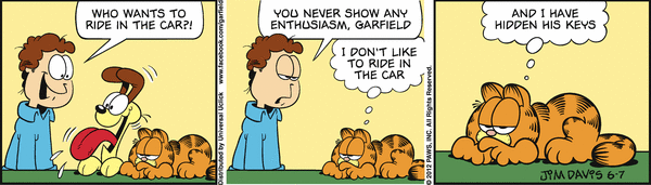 Komiksy garfield - komiks z dnia 07/06/2012