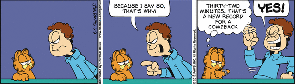 Komiksy garfield - komiks z dnia 09/06/2012