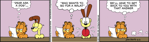 Komiksy garfield - komiks z dnia 21/06/2012