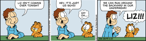 Komiksy garfield - komiks z dnia 22/06/2012