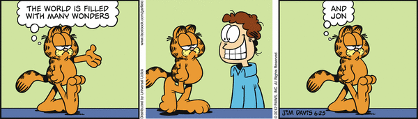 Komiksy garfield - komiks z dnia 25/06/2012