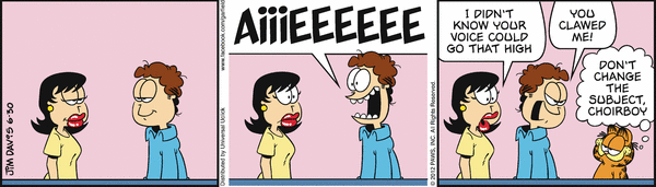 Komiksy garfield - komiks z dnia 30/06/2012