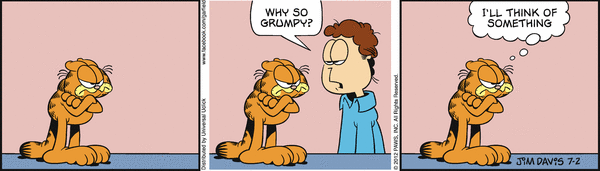 Komiksy garfield - komiks z dnia 02/07/2012