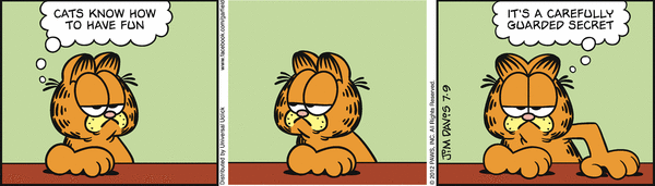 Komiksy garfield - komiks z dnia 09/07/2012