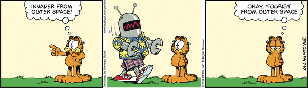 Komiksy garfield - komiks z dnia 10/07/2012