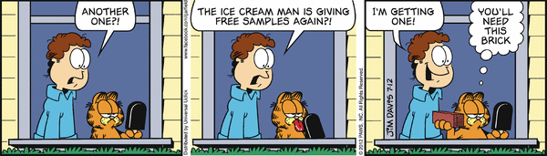 Komiksy garfield - komiks z dnia 12/07/2012