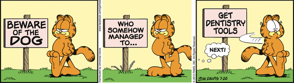 Komiksy garfield - komiks z dnia 20/07/2012