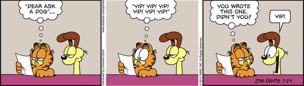 Komiksy garfield - komiks z dnia 24/07/2012