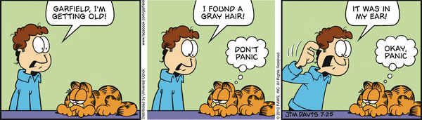 Komiksy garfield - komiks z dnia 25/07/2012