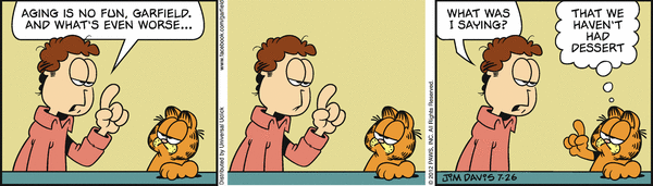 Komiksy garfield - komiks z dnia 26/07/2012