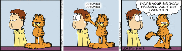 Komiksy garfield - komiks z dnia 28/07/2012