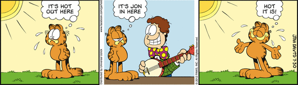Komiksy garfield - komiks z dnia 30/07/2012