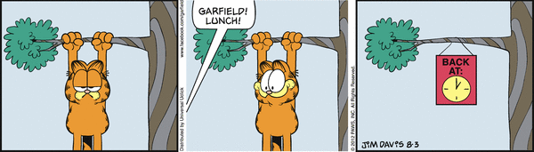 Komiksy garfield - komiks z dnia 03/08/2012