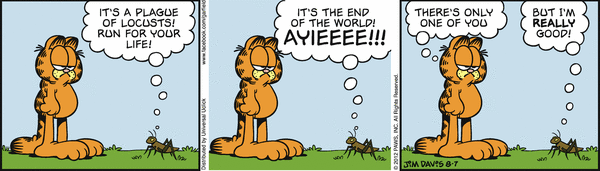 Komiksy garfield - komiks z dnia 07/08/2012