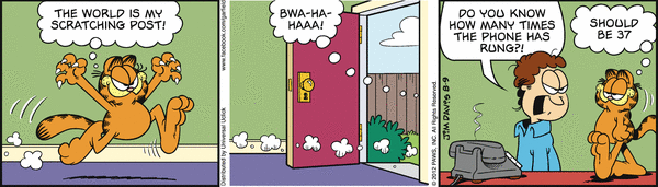 Komiksy garfield - komiks z dnia 09/08/2012