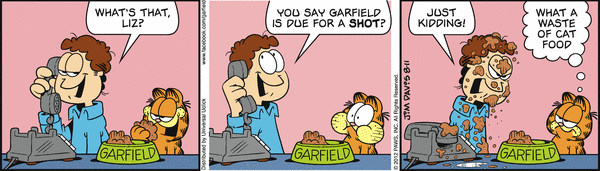 Komiksy garfield - komiks z dnia 11/08/2012