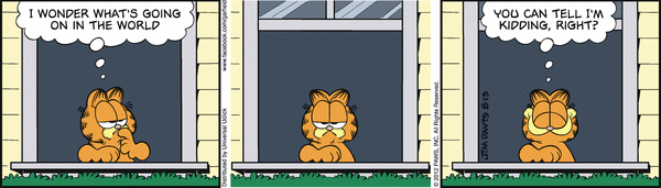 Komiksy garfield - komiks z dnia 13/08/2012