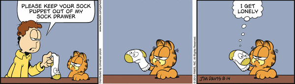 Komiksy garfield - komiks z dnia 14/08/2012