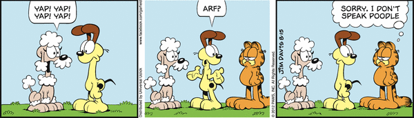 Komiksy garfield - komiks z dnia 15/08/2012