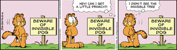 Komiksy garfield - komiks z dnia 16/08/2012