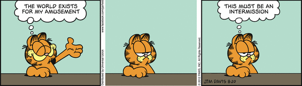 Komiksy garfield - komiks z dnia 20/08/2012