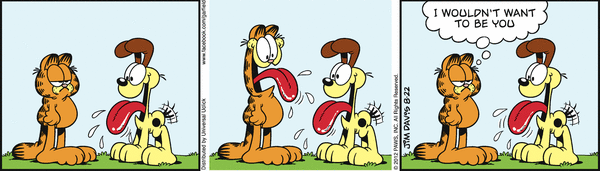 Komiksy garfield - komiks z dnia 22/08/2012