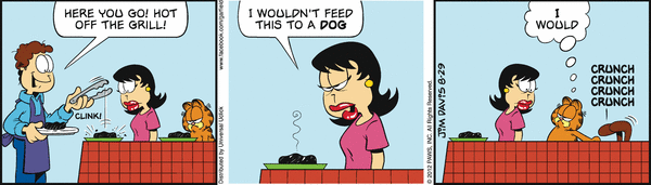 Komiksy garfield - komiks z dnia 29/08/2012