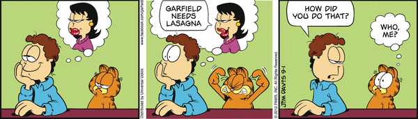Komiksy garfield - komiks z dnia 01/09/2012