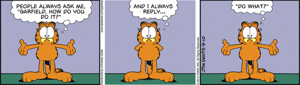 Komiksy garfield - komiks z dnia 10/09/2012