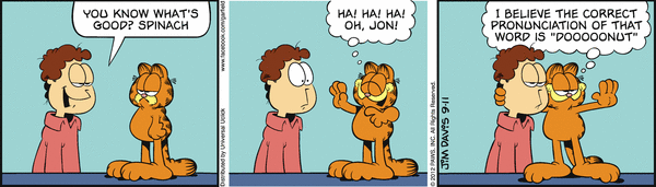 Komiksy garfield - komiks z dnia 11/09/2012