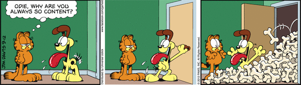 Komiksy garfield - komiks z dnia 12/09/2012